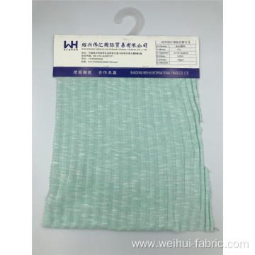 High Quality Ribbing Knitted R/T/SP Light Green Fabrics